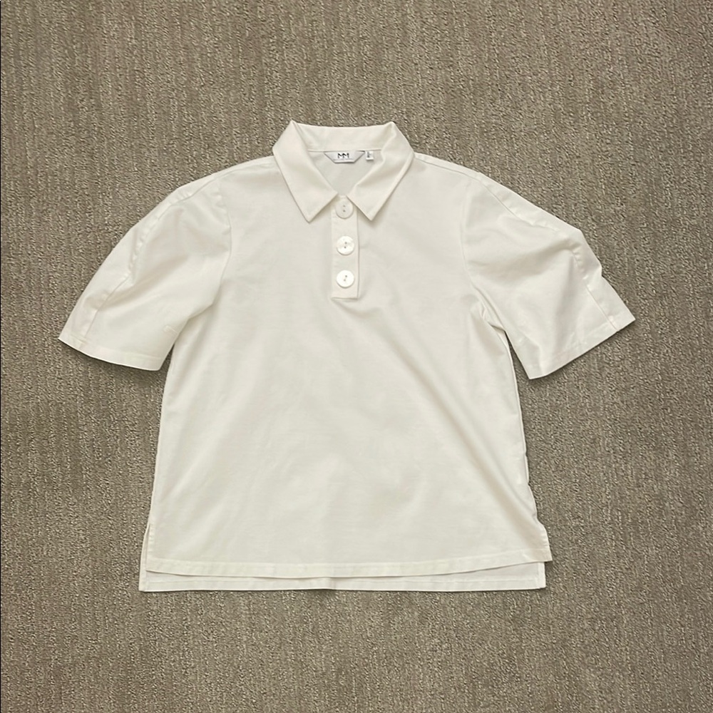 White Short Sleeve Tee Classic Cotton Top